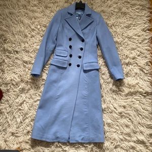 Antonio Melani - Skye Blue Long Wool Coat, Size 0